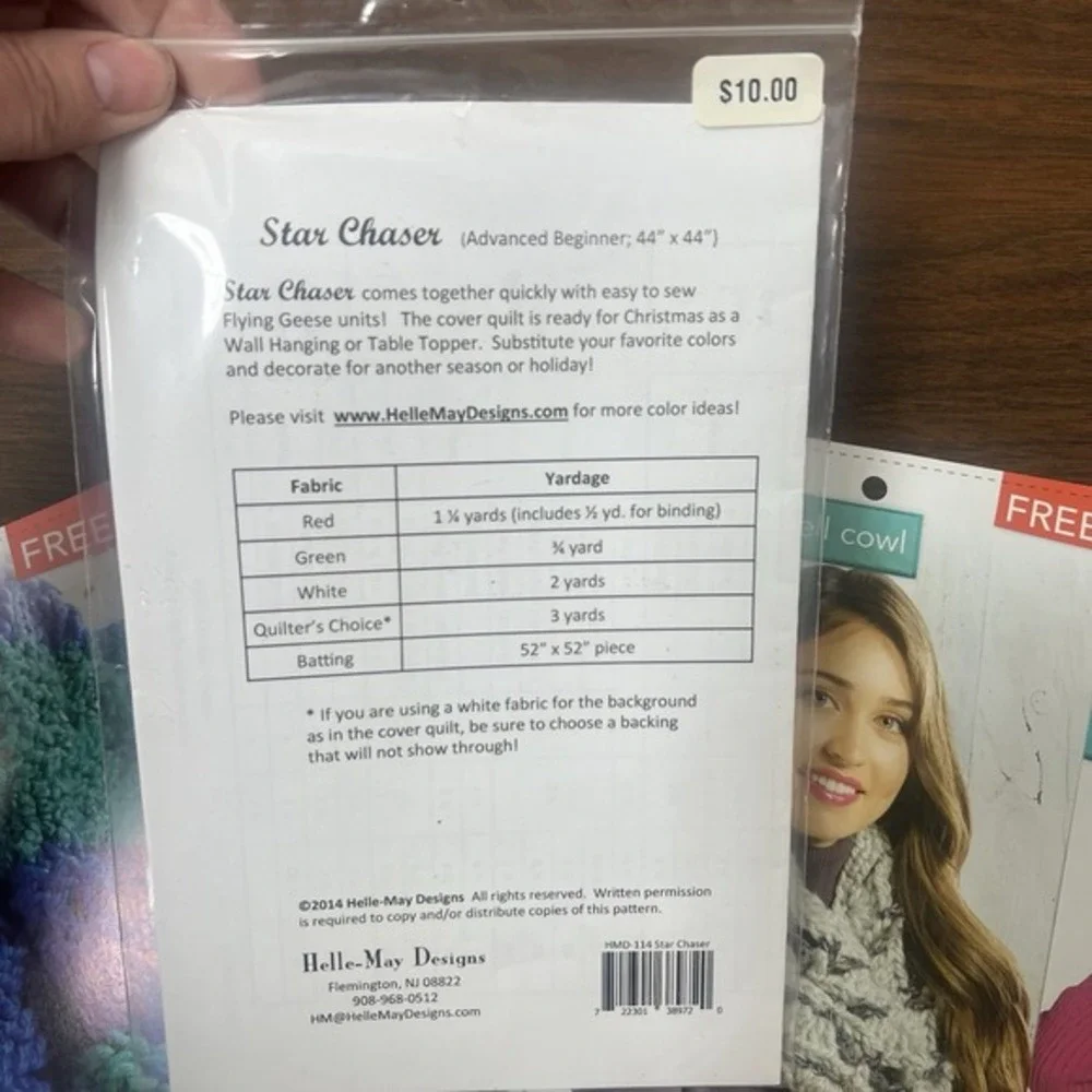 Lot Of  5 Quilt‎ Pattern Books Triple Barnstar, Solstice Star, Star Chaser, New